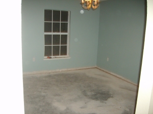 Dining room before